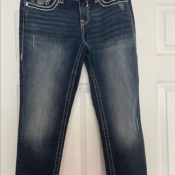 Vigoss Jeans Heritage Fit Capri womens Size 6 L 25 roll cuff blue - Picture 3 of 10